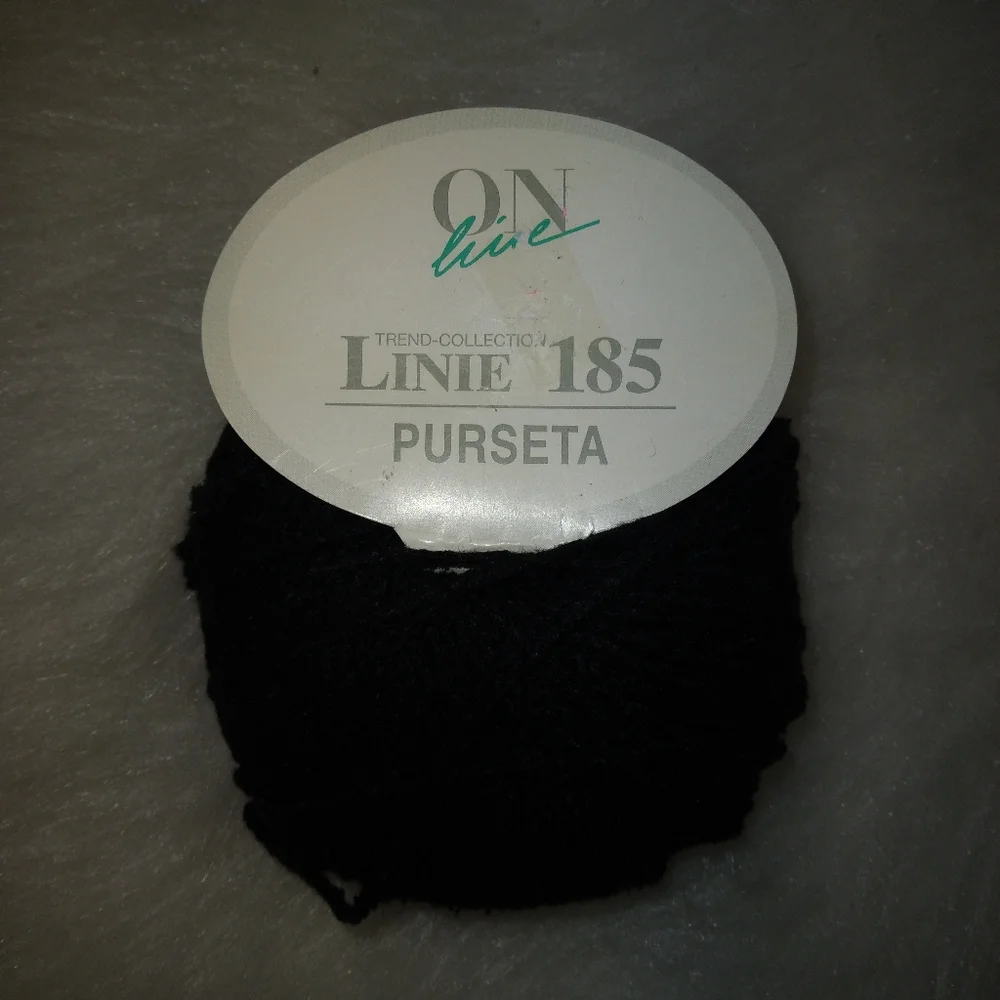 YARN On Live Linie 195 Purseta 100% silk yarn in black